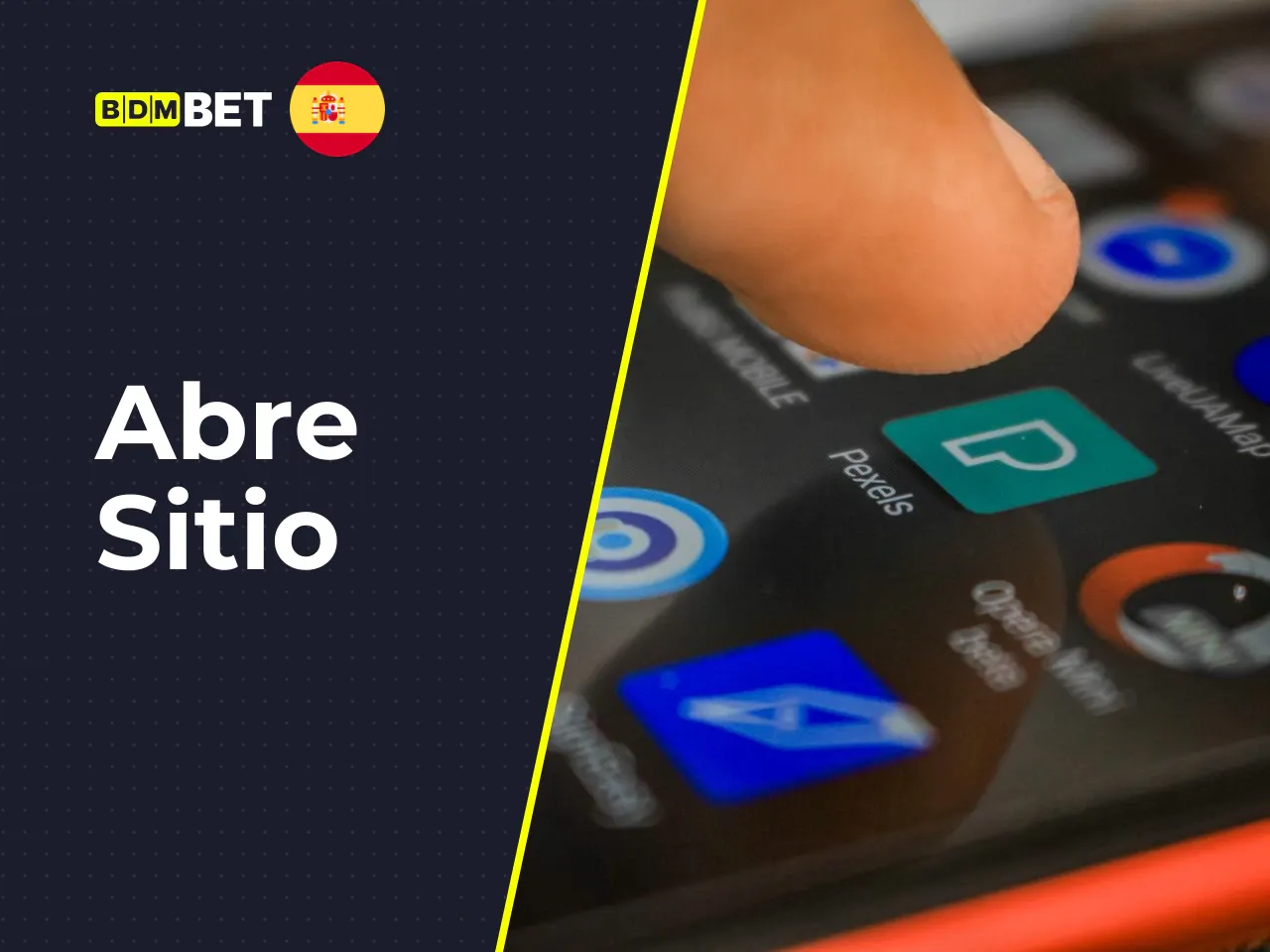 App de BDMBet: PWA y APK para Android. La plataforma ofrece dos rutas de acceso desde el móvil: **Opción 1, PWA (todos los dispositivos):** 1. Abre el sitio web de BDMBet desde Safari (iOS) o Chrome (